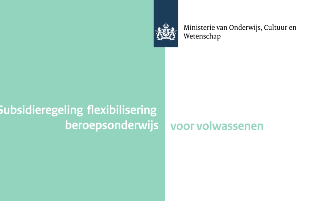 Flexibilisering beroepsonderwijs voor volwassenen